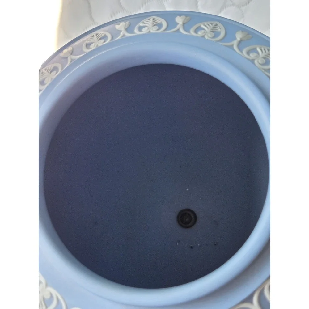 Vintage Wedgwood Blue Jasperware Wing Handled URN/Trophy Vase